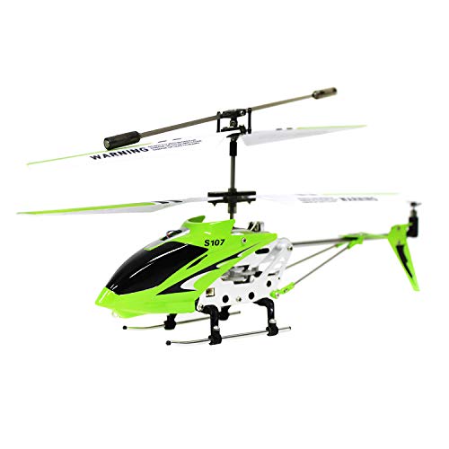Syma S107 3 Channel RC Helicopter with Gyro, Green - Image 2