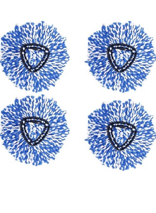 Spin Mop Heads Replacement Compatible with Vileda / O-cedar Easy Wring Spin Mop & Bucket System, O - Ceda Dust Mop Head Replacement for Floor Cleaning, Triangle Shape (Pack of 4 Pieces) (Blue) - pzsku/Z3AB127DF4C283AD2062CZ/45/_/1724167871/a8f00db0-1210-4576-9f4d-d708923c6809