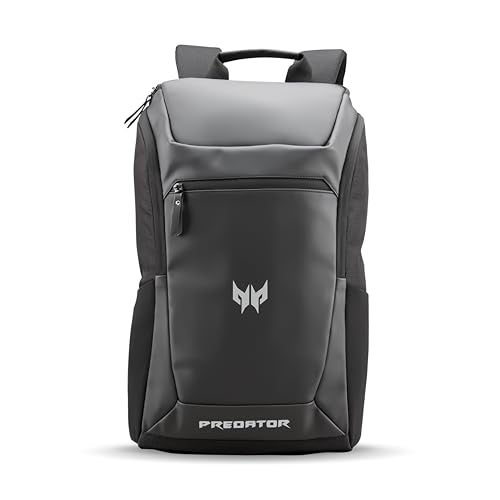 acer Predator 17 Inch Gaming Backpack | Fits Up to 17” Laptops | 22L | PUWR Ribstop Fabric | Anti-Theft Pocket | Heavy-Duty DLX Zippers | Rain Cover | Ergonomic Padded Straps | Black & Beige Interior - Image 1