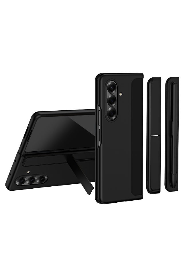 for Samsung Galaxy Z Fold 7 Case, with Stylus Pen, Detachable Kickstand and S Pen Holder, Black  - Image 1