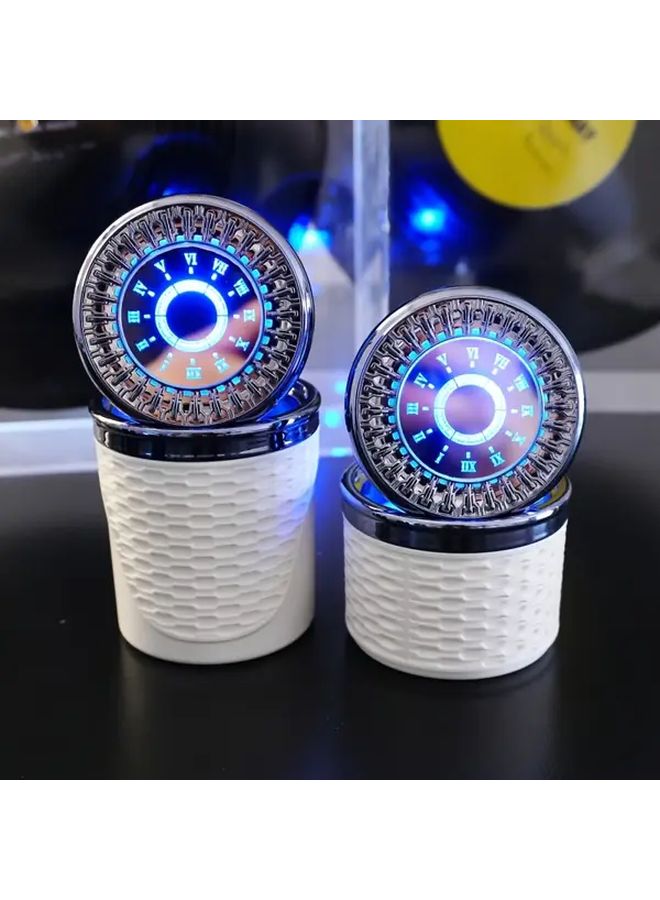 White High Type Night Light Rechargeable Non-Slip Base Metal Lining Battery Powered Car Cup Holder Home Office Travel Camping Outdoor - Image 4