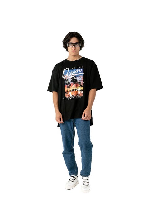 Graphic Print Tee Oversize
