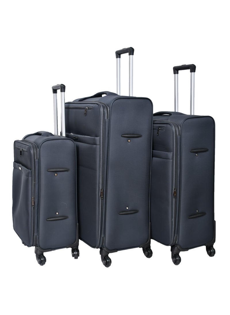 MORANO Morano Canvas Travel Bags set of 4 Pieces Size 32/28/24/20 inches  - Image 2