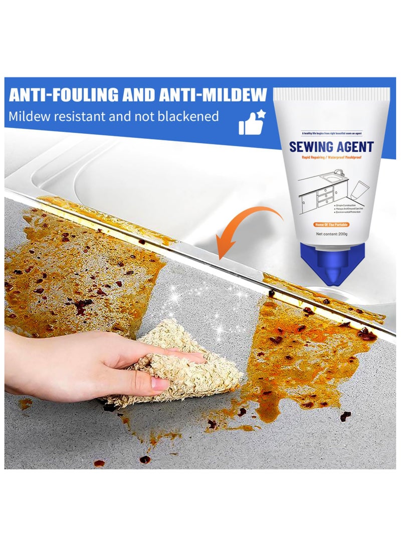 Tile Grout Paint, Cement Crack Filler, Grout Sealer for Shower Tile, Floor Tile, and More - Complete Solution for Filling Cracks and Gaps in Tile Surfaces, Easy and Safe to Use,White - Image 5