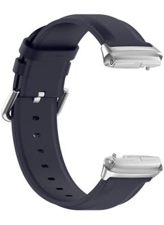 Anmi 2 PCS Replacement Strap compatible with Redmi Watch3 active/Redmi Watch3 Lite(Black/Dark Blue)  - Image 2