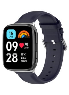Anmi 2 PCS Replacement Strap compatible with Redmi Watch3 active/Redmi Watch3 Lite(Black/Dark Blue)  - Image 4