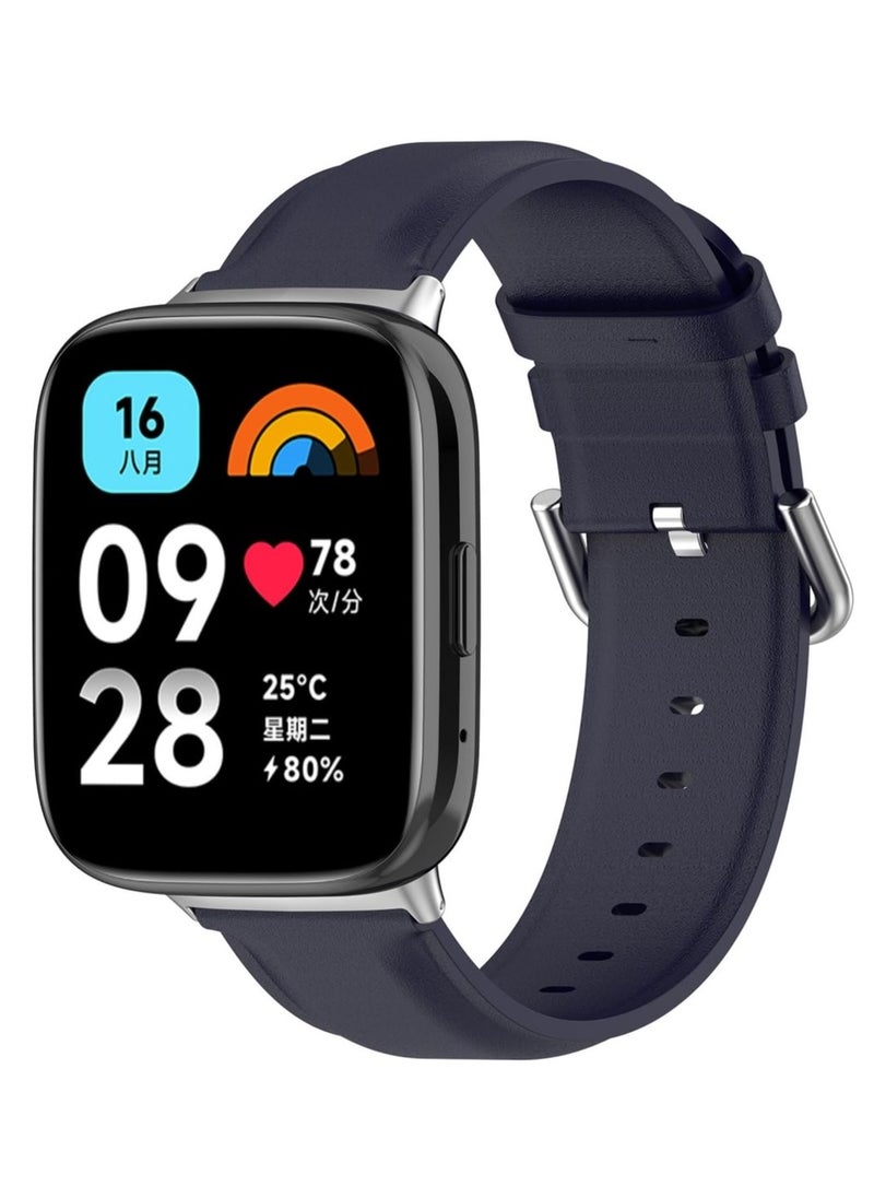 Anmi - 2 PCS Replacement Strap compatible with Redmi Watch3 active/Redmi Watch3 Lite(Black/Dark Blue) - Image 1