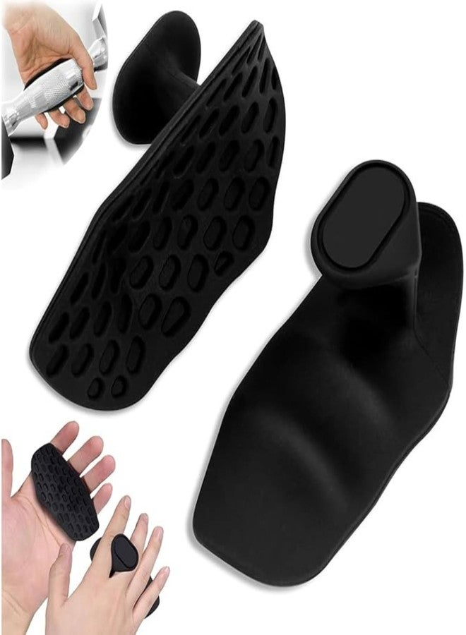 DNESHY 1Pair Lifting Grip, Gym Gloves, Rubber Hand pad, Workout Gloves Men Women, Deadlift pad, Gym Accessories, Cross fit Gloves, Anti Slip Gym Grip, Barbell Gloves Straps & Hook for Men,Women - Image 1