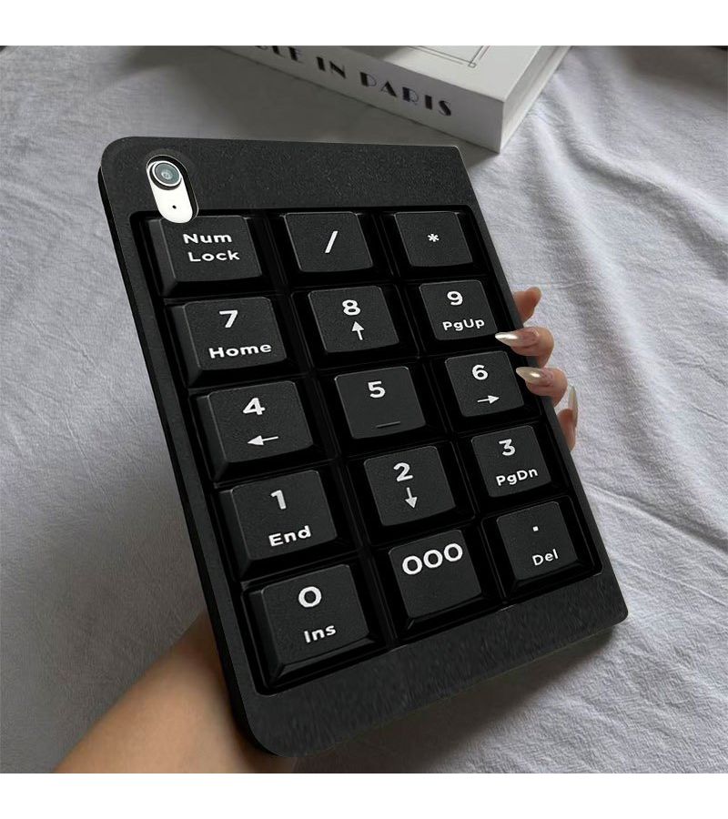 حافظة iPad Pro 11 بوصة 2021 مع لوحة مفاتيح رقمية مدمجة قابلة للطي ومقبض مانع للانزلاق - Image 3