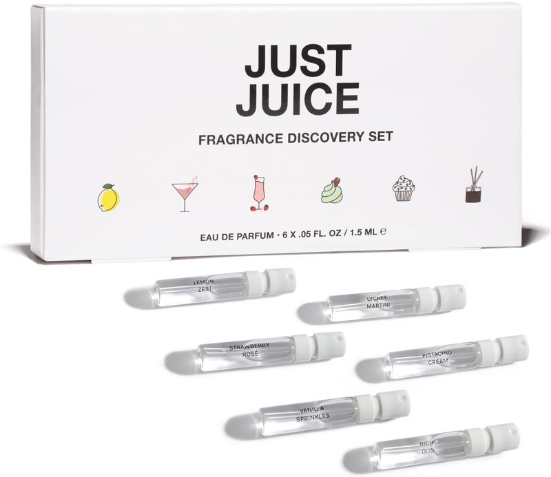 Just Juice Discovery Set Mini Perfumes for Women and Men Fruity Floral Gourmand Mens and Womens Fragrances Travel Perfume Set 6 pc - Image 2