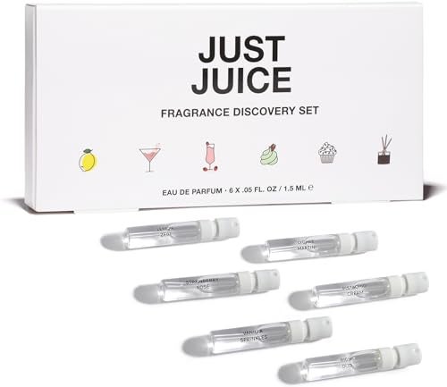 Just Juice Discovery Set Mini Perfumes for Women and Men Fruity Floral Gourmand Mens and Womens Fragrances Travel Perfume Set 6 pc - Image 1