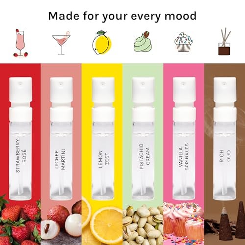 Just Juice Discovery Set Mini Perfumes for Women and Men Fruity Floral Gourmand Mens and Womens Fragrances Travel Perfume Set 6 pc - Image 3