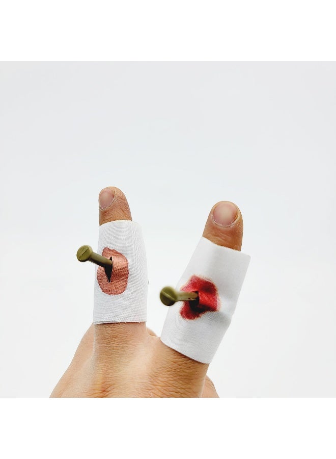 2pcs Finger Ring Nail - Prank Toy Magic Trick  - Image 5