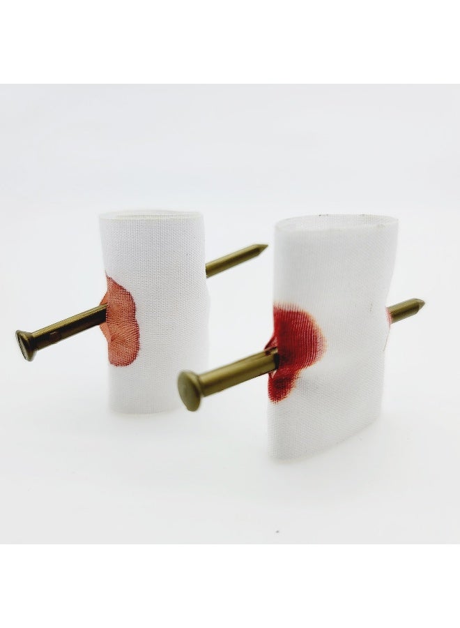 2pcs Finger Ring Nail - Prank Toy Magic Trick  - Image 2