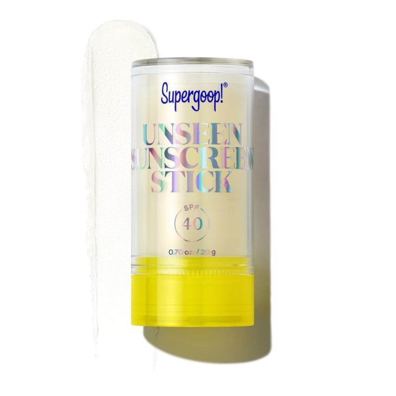 Supergoop! سوبرغوب! عصا واقي الشمس غير المرئي - SPF 40 - حماية شمسية واضحة وغير مرئية - واقي شمس للوجه واسع الطيف - ينزلق فوق المكياج - لمسة طبيعية - لجميع أنواع البشرة - 0.7 أونصة سائلة - Image 1