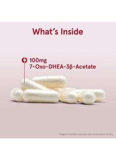جارو فورملاز Jarrow Formulas 7-Keto DHEA 100 mg، مكمل غذائي لدعم عملية التمثيل الغذائي للأحماض الدهنية والكربوهيدرات، 30 كبسولة نباتية، إمداد لمدة 15-30 يومًا  - Image 2