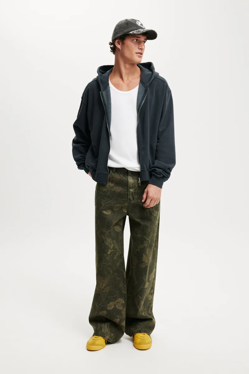 Cotton On CROPPED ZIP UP HOODIE