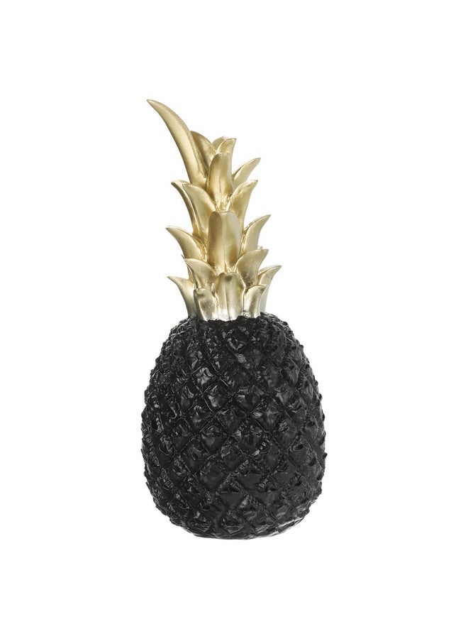 uxcell Artificial Pineapple, 9.8" Fake Pineapple Figure Fake Fruit Table Centerpiece Decor for Home Wedding Party, Black - Image 1