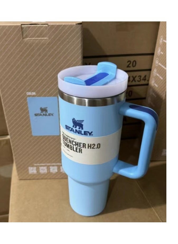 Stanley - Quencher H2.0 Stainless Steel Vacuum Insulated Tumbler with Lid and Straw for Water, Iced Tea or Coffee, Smoothie and More,  40oz/1.18L - Image 1