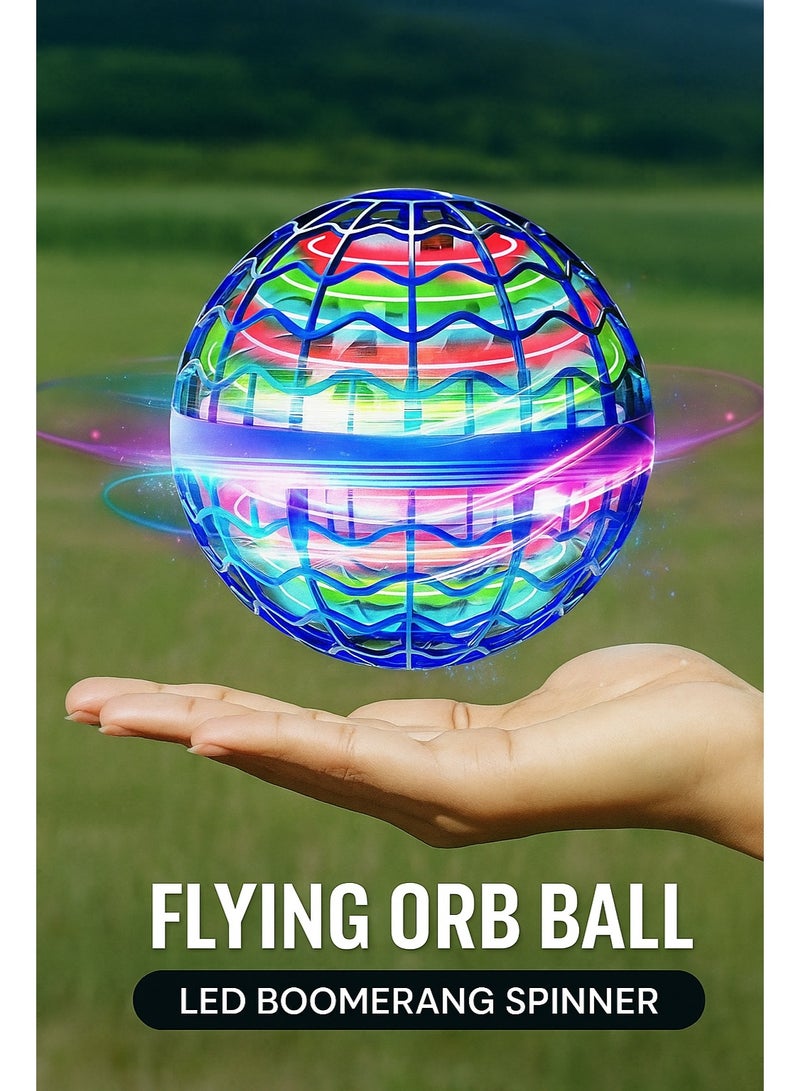 Flying Orb Ball 2024 | LED Hand-Controlled Boomerang Spinner Toy | Rechargeable Flying Ball Toy for Kids, Boys, Girls & Adults | Indoor & Outdoor Mini Drone - Image 1