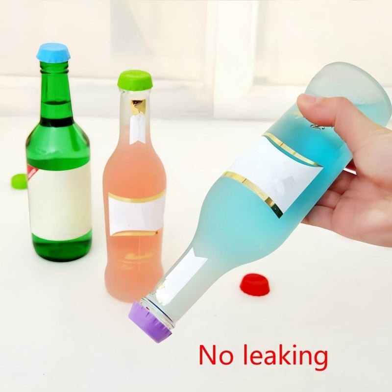 Newflager Reusable Beer Caps, Silicone Rubber Bottle Caps (Pack of 18), Ideal for Home Brewing Beer, Soft Drink,Soda Bottle Kitchen Gadgets - Image 4