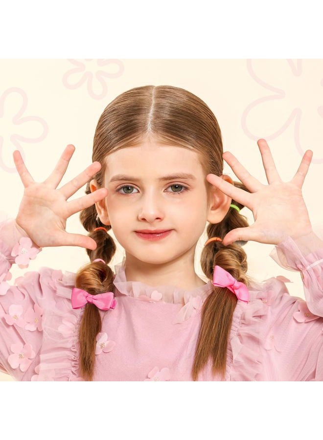 YGDZ 312PCS Elastic Hair Tie 24 Colors Small Ponytail Holder, 2cm Hair Bands for Girls, Hair Accessories for Toddlers Baby Kids, for Christmas Gift - Image 3