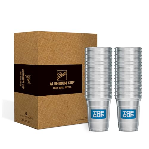 Top Cup by Ball – 16 Ounce, 30 Count, Reusable Aluminum Party Cups | Cold-Holding, Recyclable, Made in USA - Image 1
