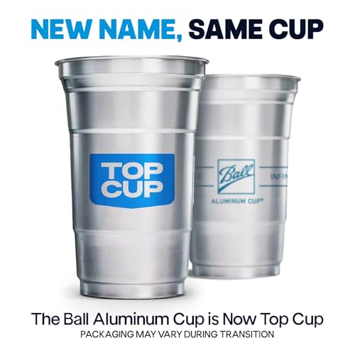 Top Cup by Ball – 16 Ounce, 30 Count, Reusable Aluminum Party Cups | Cold-Holding, Recyclable, Made in USA - Image 2
