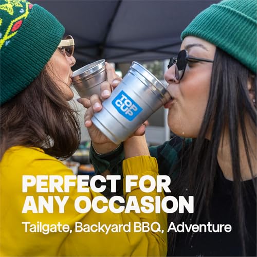 Top Cup by Ball – 16 Ounce, 30 Count, Reusable Aluminum Party Cups | Cold-Holding, Recyclable, Made in USA - Image 4
