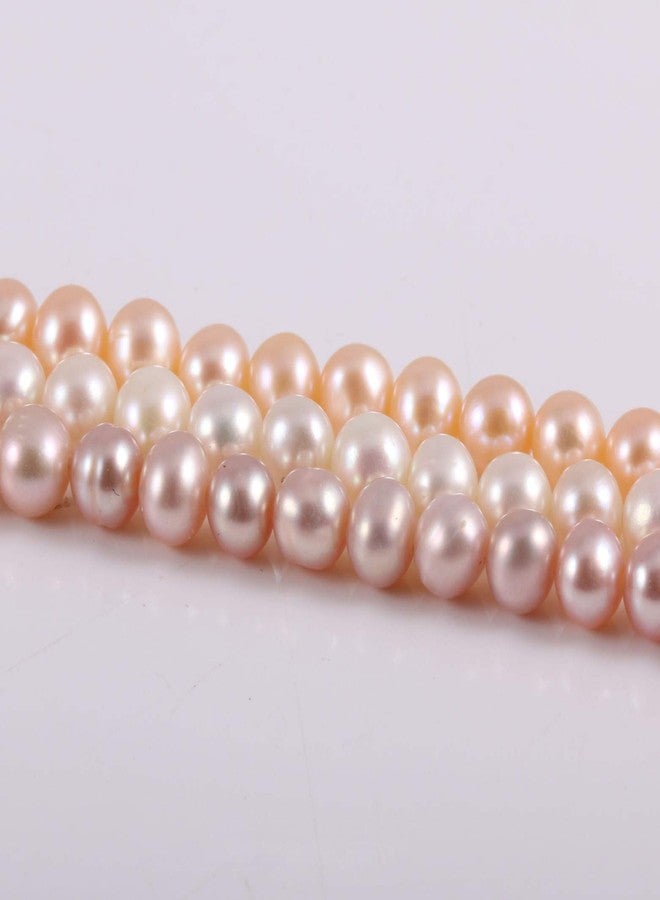 Zotoone Natural Pearl Freshwater Cultured Pearl Beads for Jewelry Making Punch Loose Beads Handmake DIY for Jewelry Making DIY Women Necklace Bracelet 4-5 mm Color Purple 14 inches - Image 4