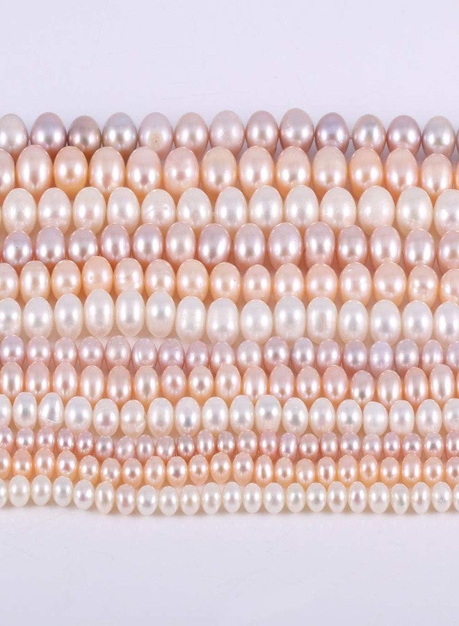 Zotoone Natural Pearl Freshwater Cultured Pearl Beads for Jewelry Making Punch Loose Beads Handmake DIY for Jewelry Making DIY Women Necklace Bracelet 4-5 mm Color Purple 14 inches - Image 2