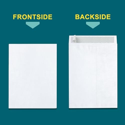 EnDoc 9x12 Tyvek Envelopes – Strong Lightweight Professional Shipping Mailer Tear Resistant DuPont™ Tyvek® Construction & Easy Security Self Seal Closure –Bright White DuPont – Bulk Pack of 15 – 9 x 12 inch - Image 2
