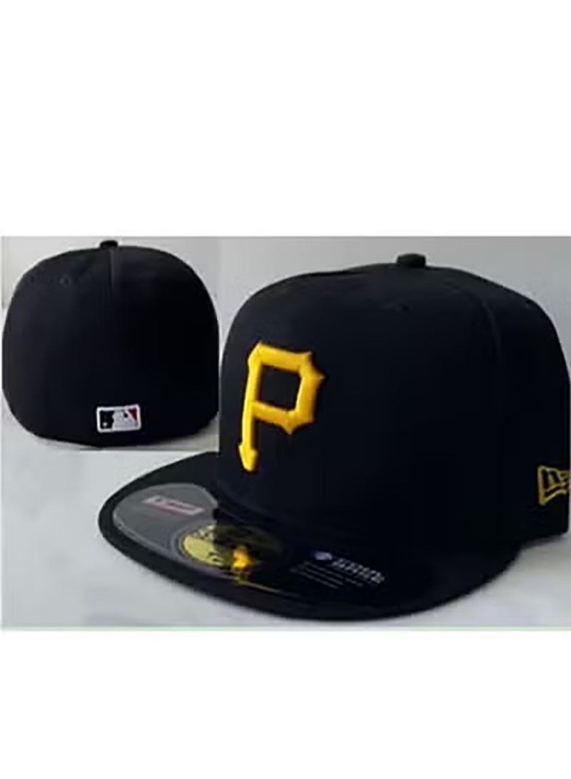 New Era Pittsburgh Pirates Baseball Cap, Black with Yellow "P" Logo-59.6cm