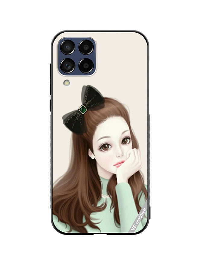 VR CREATIVE Protective Case Cover For Samsung Galaxy M53 Girl With Band Design Multicolour - Image 1