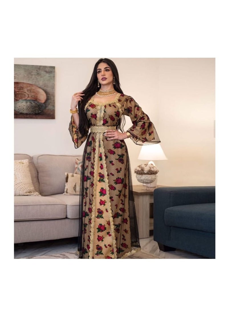 Nothing Womens long Sleeve Dresses, Size X Large, Multi-Colors - Image 1