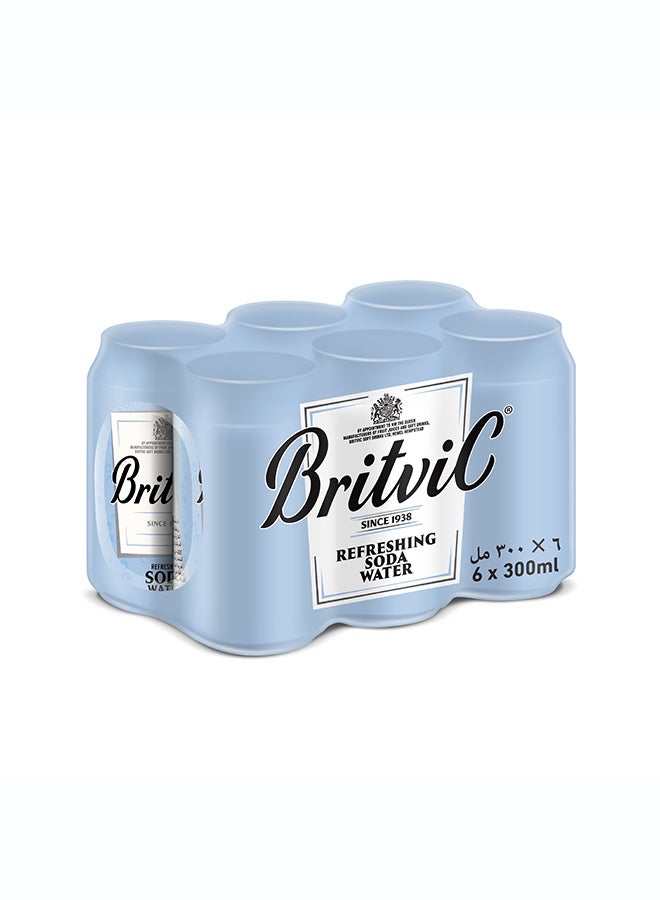 BRITVIC Club Soda Can 6x300ml