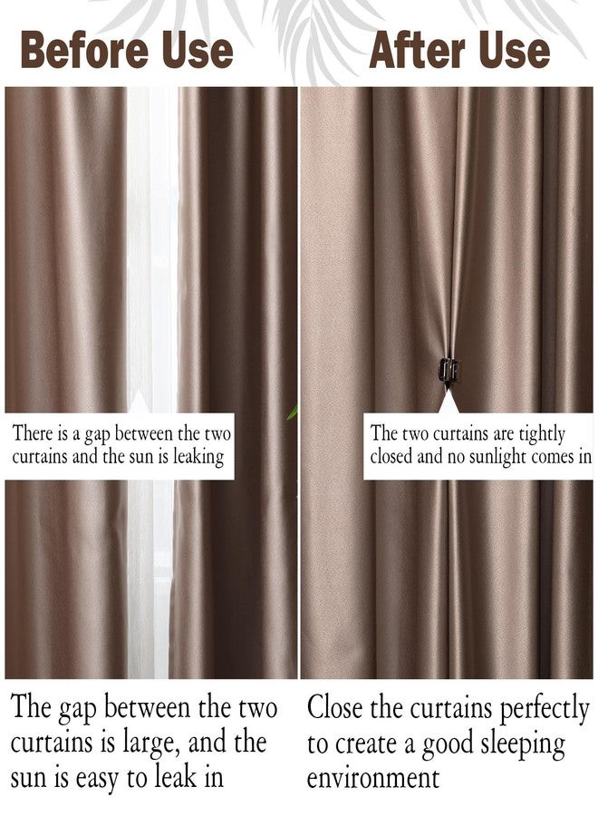 Yaocom 10 Pcs Curtain Magnets Closure Clips, Plus Size Magnetic Curtain Clips Metal Magnets for Indoor Outdoor Curtains Prevent Light Leaking for Patio, Mosquito, Cabana, Gazebo(10 Pcs,Dark Brown) - Image 4