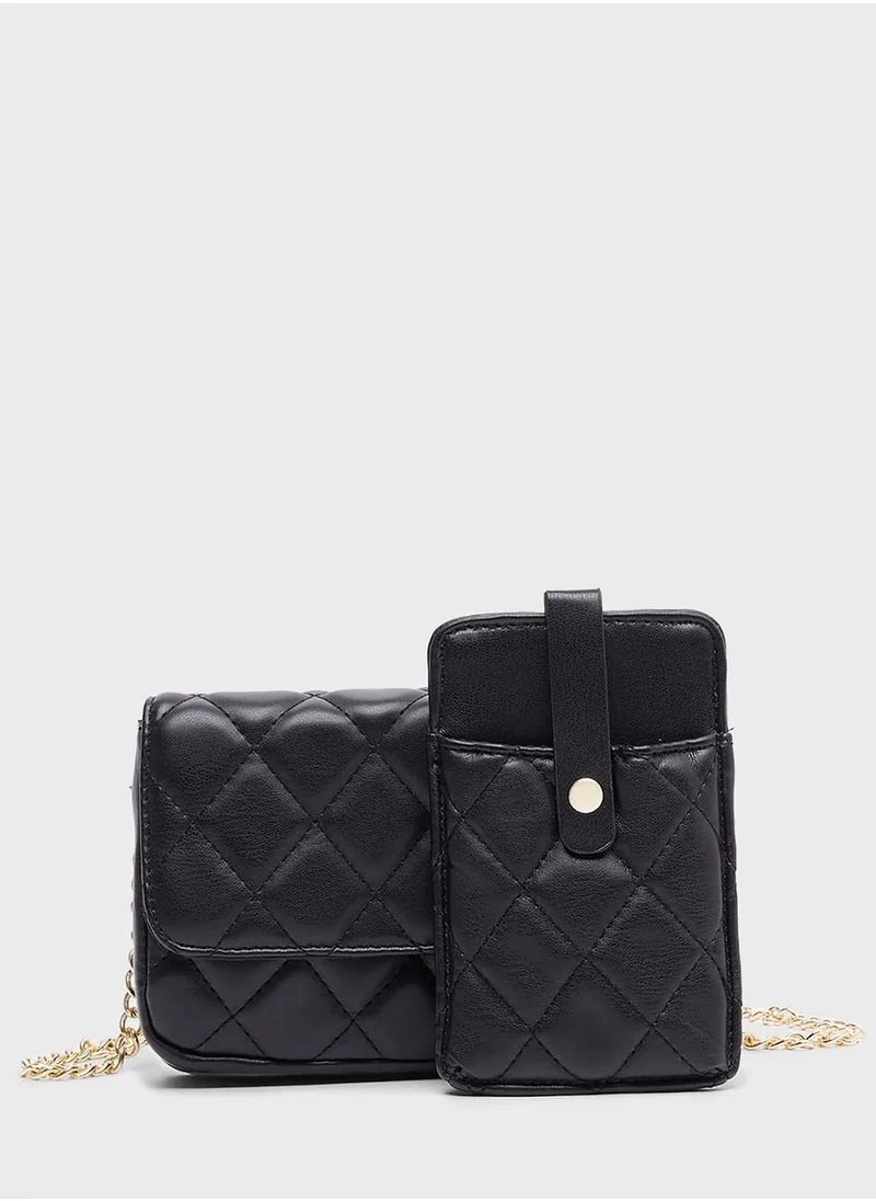 ONLY Quilted Crossbody Bag