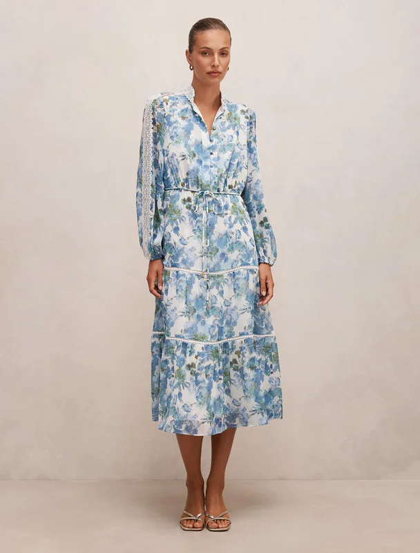 Forever New Preslee Godet Midi Skirt