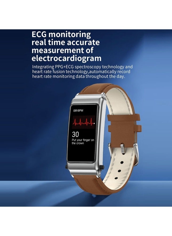 AROAQ K80 1.57 inch Blood Sugar Smart Watch TWS Headset Two-in-One Health Monitoring Body Temperature Bluetooth Call NFC Access Control Bracelet - Image 5