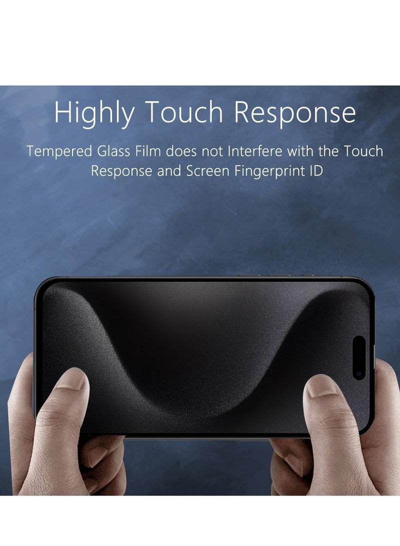 MIGOFAST Privacy Screen Protector for iPhone 15 Pro Max  Anti-Spy Tempered Glass, 9H Hardness, Scratch Resistant, Face ID Compatible iPhone 15 Pro Max - Image 1
