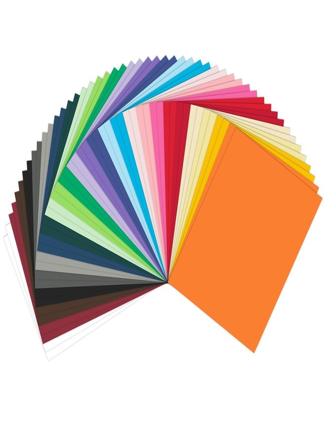 Goefun 50 Sheets Construction Paper Assorted Color Colored Cardstock - Image 1