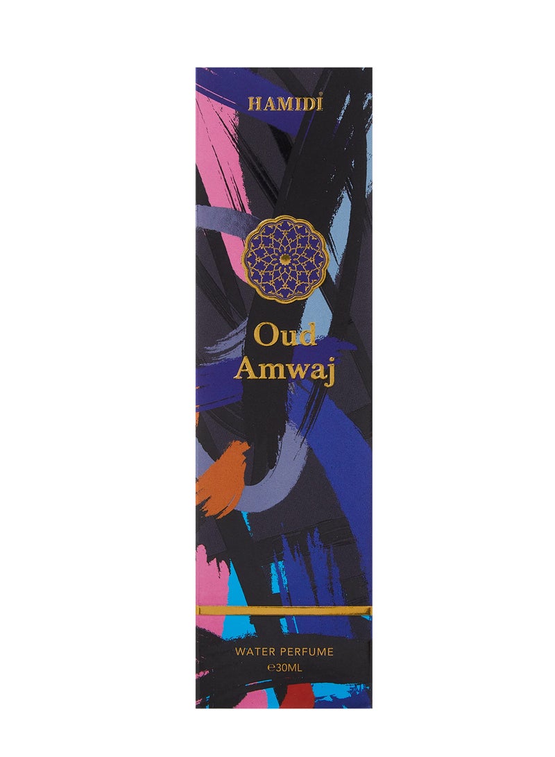 HAMIDI مجموعة حميدي ديلوكس عود أمواج 30 مل، عطر مائي، أو دو بارفان، للجنسين - Image 2