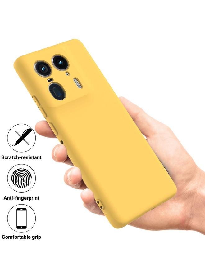 S-TOP Case For Motorola Edge 50 Ultra Solid Color Liquid Silicone Dropproof Full Coverage Phone Case - Image 2