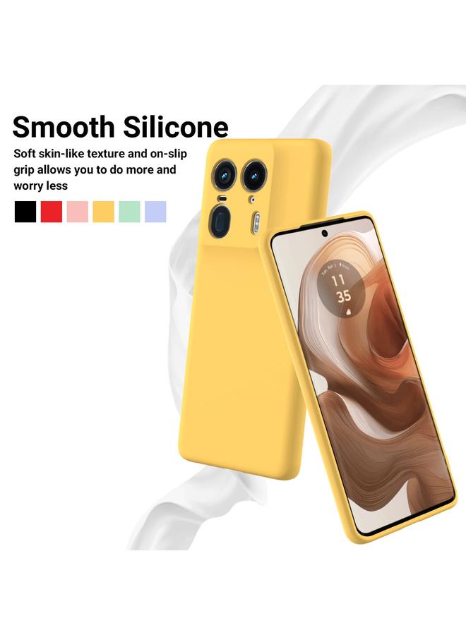 S-TOP Case For Motorola Edge 50 Ultra Solid Color Liquid Silicone Dropproof Full Coverage Phone Case - Image 3