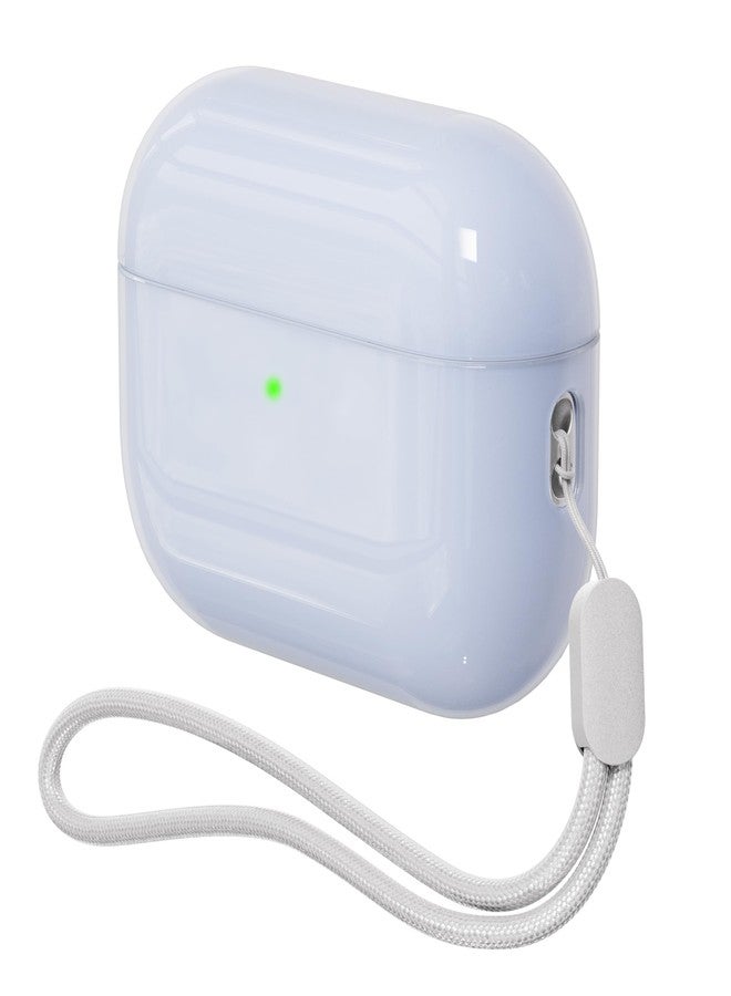 جراب سيليكون شبه صلب مقاوم للصدمات من DamonLight لسماعات AirPods Pro 3 (2025) لا يتمدد أبداً، متوافق مع سماعات Apple AirPods Pro من الجيل الثالث (أزرق سماوي). - Image 1