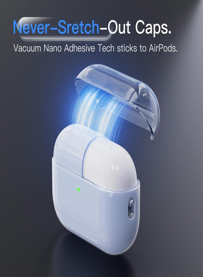جراب سيليكون شبه صلب مقاوم للصدمات من DamonLight لسماعات AirPods Pro 3 (2025) لا يتمدد أبداً، متوافق مع سماعات Apple AirPods Pro من الجيل الثالث (أزرق سماوي). - Image 3