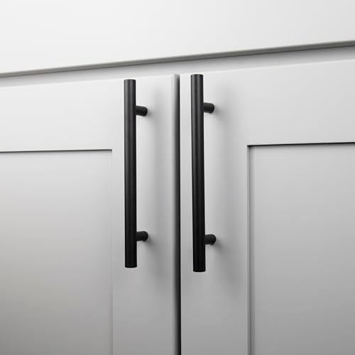 Hickory Hardware 10 Pack Kitchen Cabinet Handles, Drawer Pulls for Doors & Dresser Drawers, Hardware for Bathroom, 5-1/16 Inch (128mm) Hole Center, Matte Black, Heritage Collection - Image 3