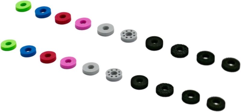 Aim Assist Rings 20-Piece Multicolor Soft Sponge - Enhanced Aim Assist Precise Gaming Controller Rings for Fps And Competitive Gamers - Image 1