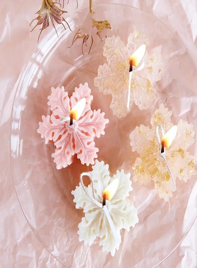 RUSTAMM Christmas Silicone Snowflake Mold Candle Soap DIY Aromatherapy Plaster Candle Decorating Mould Candy Chocolate Making Tools Home Decor 2PCS - Image 2